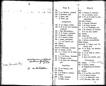  Algemeen adresboekje der gemeente Dordrecht. Voor het jaar 1854. Eerste jaargang, pagina 21