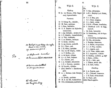  Algemeen adresboekje der gemeente Dordrecht. Voor het jaar 1854. Eerste jaargang, pagina 23