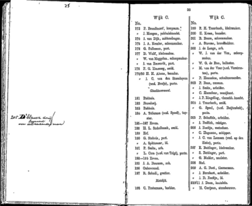  Algemeen adresboekje der gemeente Dordrecht. Voor het jaar 1854. Eerste jaargang, pagina 27