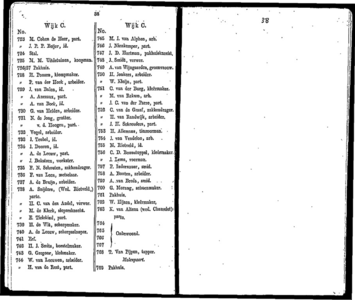  Algemeen adresboekje der gemeente Dordrecht. Voor het jaar 1854. Eerste jaargang, pagina 39