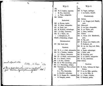  Algemeen adresboekje der gemeente Dordrecht. Voor het jaar 1854. Eerste jaargang, pagina 42