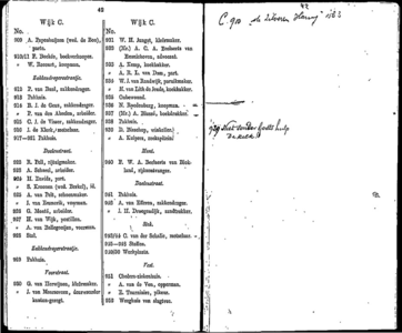  Algemeen adresboekje der gemeente Dordrecht. Voor het jaar 1854. Eerste jaargang, pagina 43
