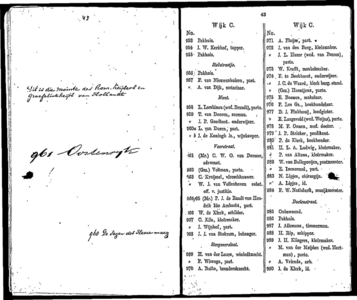  Algemeen adresboekje der gemeente Dordrecht. Voor het jaar 1854. Eerste jaargang, pagina 44