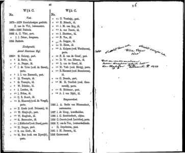  Algemeen adresboekje der gemeente Dordrecht. Voor het jaar 1854. Eerste jaargang, pagina 46