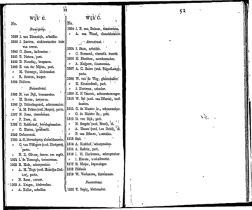  Algemeen adresboekje der gemeente Dordrecht. Voor het jaar 1854. Eerste jaargang, pagina 52