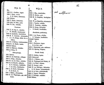  Algemeen adresboekje der gemeente Dordrecht. Voor het jaar 1854. Eerste jaargang, pagina 84