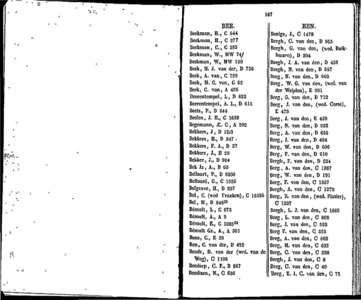  Algemeen adresboekje der gemeente Dordrecht. Voor het jaar 1854. Eerste jaargang, pagina 103