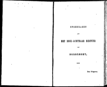  Adresboek voor Dordrecht, 1855. Eerste jaargang, pagina 3