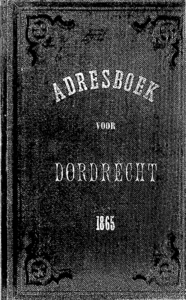  Adresboek voor Dordrecht, pagina 1