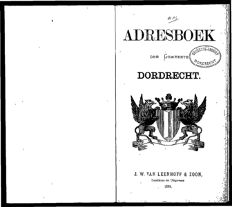  Adresboek der Gemeente Dordrecht, pagina 3