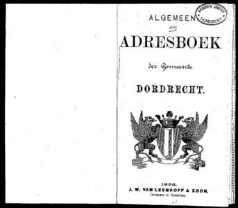  Algemeen adresboek der Gemeente Dordrecht, pagina 2