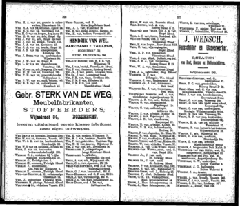  Adresboek van Dordrecht, samengesteld uit het Bevolkingsregister der Gemeente, pagina 186