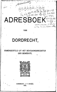  Adresboek van Dordrecht, samengesteld uit het bevolkingsregister der Gemeente, pagina 4