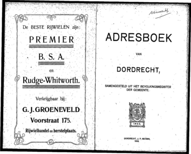  Adresboek van Dordrecht, samengesteld ui het bevolkingsregister der Gemeente, pagina 3