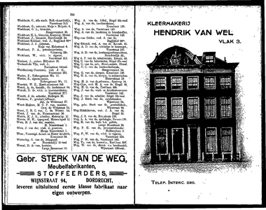 Adresboek van Dordrecht, samengesteld ui het bevolkingsregister der Gemeente, pagina 159