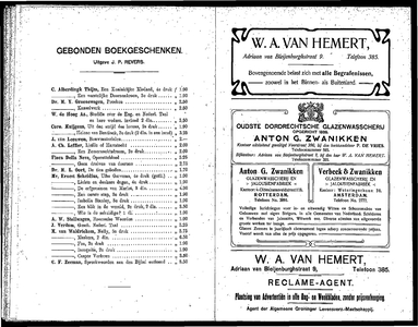 Adresboek van Dordrecht, samengesteld ui het bevolkingsregister der Gemeente, pagina 168