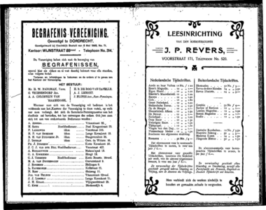 Adresboek van Dordrecht, samengesteld ui het bevolkingsregister der Gemeente, pagina 169