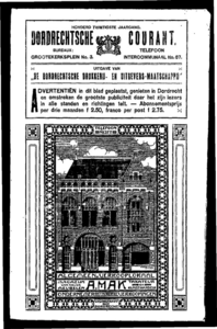 Adresboek van Dordrecht, samengesteld ui het bevolkingsregister der Gemeente, pagina 170