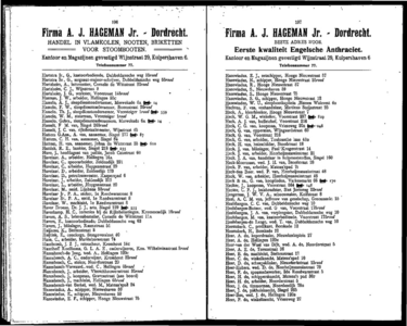  Adresboek van Dordrecht, samengesteld uit het bevolkingsregister der Gemeente, pagina 126