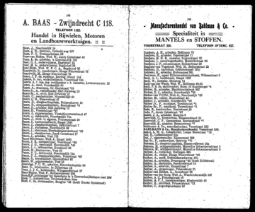  Adresboek van Dordrecht, met aanvullingslijst, samengesteld uit het bevolkingsregister der Gemeente, pagina 99