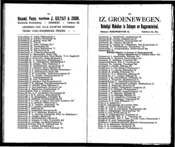  Adresboek van Dordrecht, met aanvullingslijst, samengesteld uit het bevolkingsregister der Gemeente, pagina 142