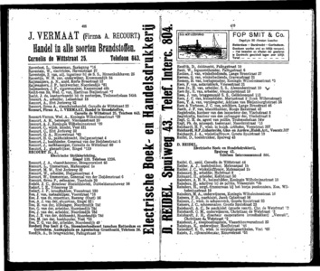  Adresboek van Dordrecht, met aanvullingslijst, samengesteld uit het bevolkingsregister der Gemeente, pagina 208
