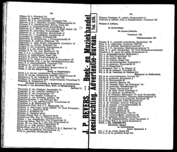  Adresboek van Dordrecht, met aanvullingslijst, samengesteld uit het bevolkingsregister der Gemeente, pagina 256