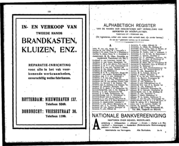  Adresboek van Dordrecht 1919 samengesteld uit het bevolkingsregister der Gemeente, gemeentelijke uitgave, pagina 68