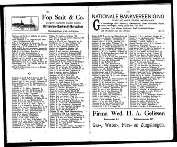  Adresboek van Dordrecht 1919 samengesteld uit het bevolkingsregister der Gemeente, gemeentelijke uitgave, pagina 96