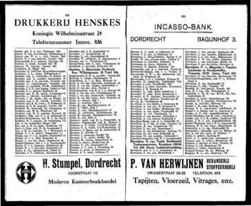  Adresboek van Dordrecht 1919 samengesteld uit het bevolkingsregister der Gemeente, gemeentelijke uitgave, pagina 105