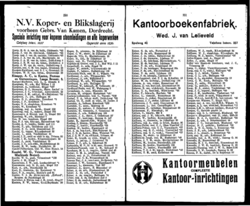  Adresboek van Dordrecht 1919 samengesteld uit het bevolkingsregister der Gemeente, gemeentelijke uitgave, pagina 114