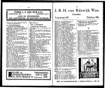  Adresboek van Dordrecht. 1922 samengesteld uit het bevolkingsregister der Gemeente, bijgewerkt tot 1 april 1922, pagina 179