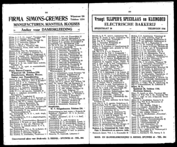  Adresboek van Dordrecht. 1922 samengesteld uit het bevolkingsregister der Gemeente, bijgewerkt tot 1 april 1922, pagina 185