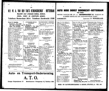  Adresboek van Dordrecht. 1922 samengesteld uit het bevolkingsregister der Gemeente, bijgewerkt tot 1 april 1922, pagina 219