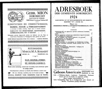  Adresboek van Dordrecht. 1924 samengesteld uit het bevolkingsregister der Gemeente, bijgewerkt tot 1 januari 1924, pagina 3