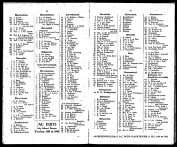 Adresboek van Dordrecht. 1924 samengesteld uit het bevolkingsregister der Gemeente, bijgewerkt tot 1 januari 1924, pagina 51