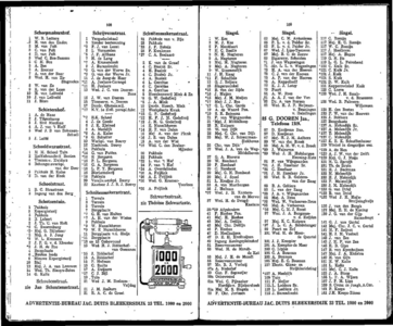  Adresboek van Dordrecht. 1924 samengesteld uit het bevolkingsregister der Gemeente, bijgewerkt tot 1 januari 1924, pagina 61