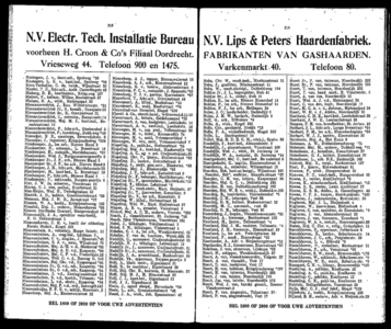  Adresboek van Dordrecht. 1924 samengesteld uit het bevolkingsregister der Gemeente, bijgewerkt tot 1 januari 1924, ...