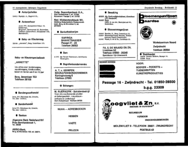 Zwijndrecht uitgave inwonersadresboek 1973 volgens officiële gegevens en op basis van eigen onderzoekingen, pagina 24