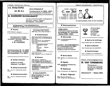  Zwijndrecht uitgave inwonersadresboek 1973 volgens officiële gegevens en op basis van eigen onderzoekingen, pagina 32