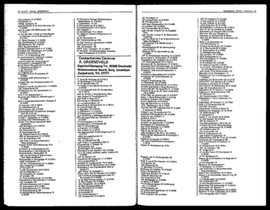 Zwijndrecht uitgave inwonersadresboek 1973 volgens officiële gegevens en op basis van eigen onderzoekingen, pagina 48