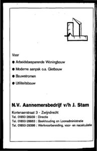  Zwijndrecht uitgave inwonersadresboek 1973 volgens officiële gegevens en op basis van eigen onderzoekingen, pagina 100