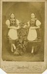 308 Portret van twee jonge vrouwen in Oostenrijkse klederdracht / Goudsmit, S., 1885-1890