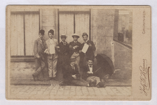 332 Groepsportret van studenten / Kramer, J.G., 1886-1891