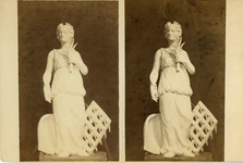 42 Vismarkt : Korenbeurs : beeld van Ceres, ca 1865
